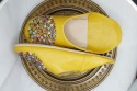 <b>                      Babouche Marokańskie Tradycyjne – Soczysta Żółć Plus Kolorowe Koraliki 40 <b>