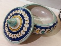     <b> Ceramiczny Pojemnik UFO - Zieleń z Granatem<b>