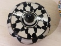    <b> Ceramiczny Pojemnik UFO - Biel z Czernią<b>