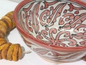  <b> Ceramika - Marokańska Misa Bordo - Tradycja Z Cudownego Miasta Fez - NOWY Model<b>