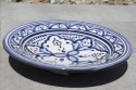 <b>          Ceramika - Talerz Marokański Safi - Niezwykłe Połączenie Bieli I Granatu<b>