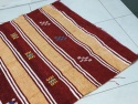  <b>  Dywan Kilim Marokański - Berberyjski Kilim - Wełna z Elementami Bordo<b>