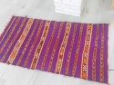    <b>     Dywan Kilim Marokański - Z Berberyjskiej Wioski - Wełna w Fioletach <b>