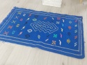  <b>              Dywan Kilim Marokański - Z Berberyjskiej Wioski - Wełna W Błękicie<b>