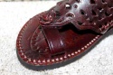<b>          Marokańskie Sandały Ażurowa Skóra w Brązie Rozmiar 39/40 - 27 cm<b>